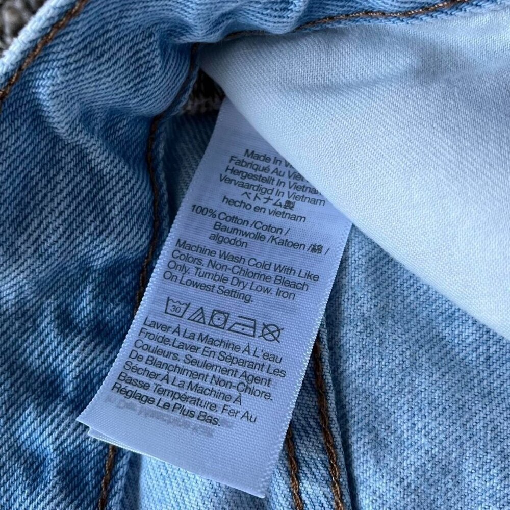 Madewell Shorts Womens 28 Blue Frayed Light Wash High Rise Going out Festival - Picture 3 of 8